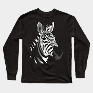 Zebra Genetic Mapping Long Sleeve T-Shirt